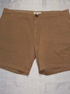 Good threads Men's Brown Casual Chino Shorts